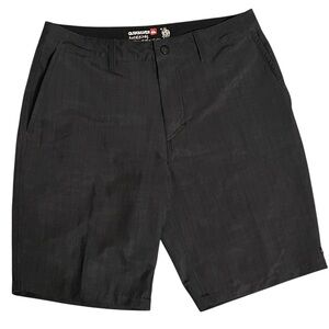 Men's Quiksilver Black Gray Amphibian Hybrid Shorts Waist 31